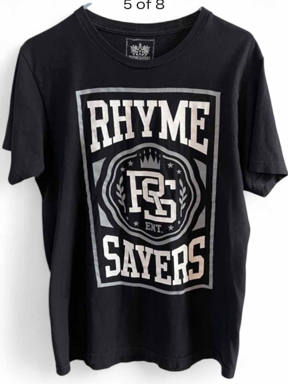 Rhymesayers Entertainment Graphic T-Shirt - Black Hip Hop Tee Size Medium - Picture 1 of 4